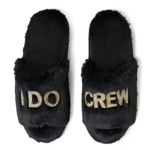 Dearfoams “I Do Crew” Slide Slippers